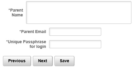 Screenshot of form elements required for parent or legal guardian signature